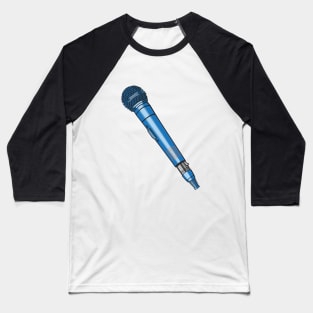 Microphone (Green-Blue Colorway) Analog / Music Baseball T-Shirt